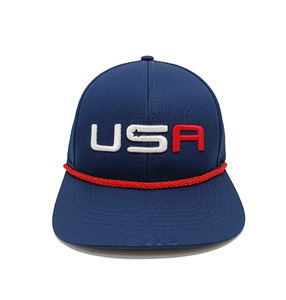 Casquettes de baseball avec logo personnalisé américain Casquettes de baseball brodées en 3D avec trous perforés découpés au laser Logo personnalisé Casquettes de sport de plein air OEM Vietnam - Product Image 5