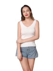 Camiseta sin mangas de verano negra para mujer con Top de encaje rojo, camisolas sueltas, chaleco de talla grande, ropa interior para mujer - Product Image 3