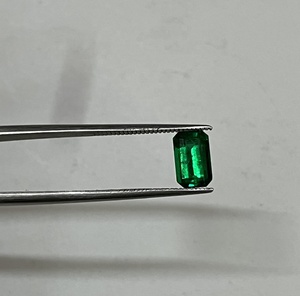 ธรรมชาติ1.18 Cts แปดเหลี่ยมมรกตตัดรูปร่างอัญมณีหลวมจากต้นกำเนิดแซมเบียที่มีสีเขียวสดใส - Product Image 4