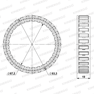 SGAL01 Sprag para Aisin Warner Allison Toyota / Lexus AS68RC (A465); AS69RC 1000/2000/2400, 2006 en adelante; 1000/2000/2400, 2006 - Product Image 2