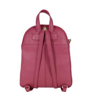Premium Quality Carmine Pink Mini Pebble Grain Leather <b>Backpack</b> Vintage Style Top Indian Supplier Manufacturer Saman Exports - Product Image 5