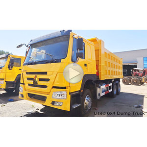 รถบรรทุกดีเซล FAW/มิตซูบิชิ 6x4 เกียร์อัตโนมัติ แบบเทท้าย พร้อมเครื่องยนต์ Weichai และกล้องมองหลัง - ความจุ 50 ตัน - พวงมาลัยขวา - Product Image 2