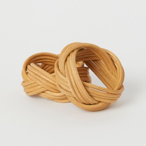 Servilleteros de ratán de aspecto rústico, servilleteros de ratán Natural trenzados a mano, paquete para ajuste de fiesta - Product Image 3
