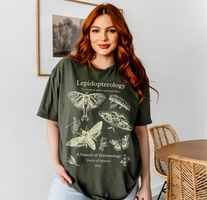 T-shirt décontracté imprimé à col rond pour femmes en coton de haute qualité T-shirt de couleur unie pour femmes - Product Image 4