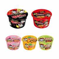 Haute qualité Samyang Buldak crémeux Carbona nouilles instantanées 105G grand bol casher Jas certifié frit poulet chaud Konjac riz