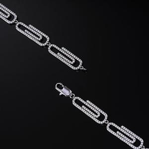 Conjunto de Collar de Cadena de Eslabones de Aleación con Moissanita Ice Legacy Duo - Regalo para Hombre - Product Image 2