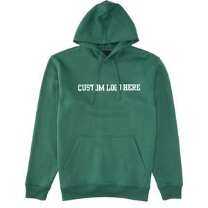 Sweat à capuche surdimensionné écologique brodé teint uni imprimé sur mesure Sweat-shirt pull-over en molleton de coton vierge pour impression personnalisée - Product Image 4