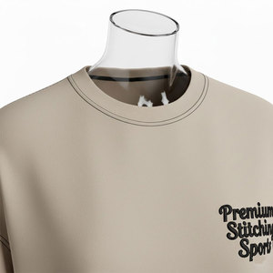 T-shirts surdimensionnés en coton 100% personnalisés en gros pour hommes - T-shirts vierges lourds pour l'impression - Product Image 4