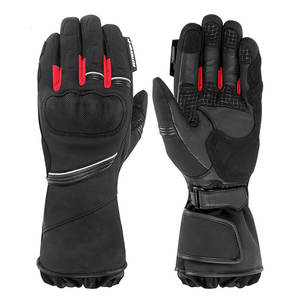 2024 Model Men's Heated Racing Gloves Waterproof Leather Sports Gear <b>Bike</b> Skiing Winter Touch Screen Bicycle Gloves Print - Product Image 6