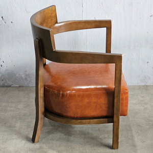 Modern Tufted Ash Wood Accent Arm <b>Chair</b> for Home Office and Living Room - Product Image 5