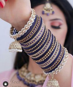 Elegant High Polished <b>Gold</b> Trendy Bridal <b>Bangles</b> Kundan Stone Imitation Pearl Work Customizable Traditional <b>Bangle</b> for Wedding - Product Image 3