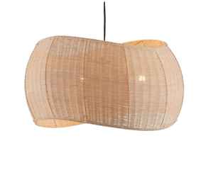 Lampe suspendue élégante en bambou-Design inspiré de la nature pour les intérieurs modernes Suspension en bambou faite à la main avec des tons naturels - Product Image 1