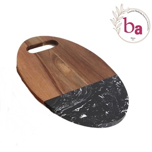 Planche à découper en bois planche à découper en marbre en bois massif planche à découper domestique pour accessoires de cuisine - Product Image 1