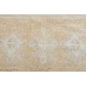 Alfombra Vintage de 5.2x7.5 pies, Alfombra Turca Ikat Blanca - Product Image 5