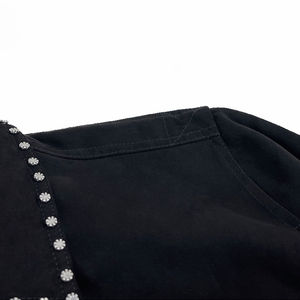 High Street Fashion Custom <b>Suede</b> Bomber <b>Jackets</b> <b>Men</b> Women Quality High Rivets Zipper Closure Washed Autumn Winter Use - Product Image 4