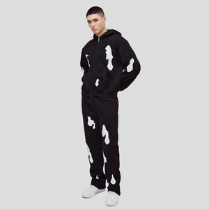 เสื้อวอร์มผ้าฝ้าย100% ซักด้วยกรดมีฮู้ดสำหรับผู้ชายดีไซน์ใหม่ล่าสุด - Product Image 4