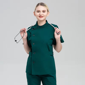 Llegadas Cómodo Hospital Uniforme Traje de enfermería Mono Médico Manga corta Ropa de mujer Entrenamiento Top y pantalones Conjunto - Product Image 5