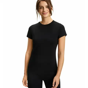 Venta al por mayor de impresión personalizada lisa en blanco 100 sublimación 100% poliéster blanco deporte gimnasio correr rápido hombres camiseta para mujeres - Product Image 6