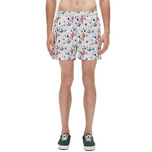 Short de bain uni imprimé en 3D à la mode pour hommes de grande taille avec cordon de serrage élastique - Product Image 1