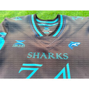 Camiseta de fútbol americano más exigente Diseña tu propia ropa atlética impresa por sublimación Camisetas de fútbol americano - Product Image 5