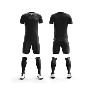 Conjunto de camisetas y pantalones cortos de fútbol personalizados, kit de equipo de fútbol para hombre con logotipo, suministro directo de fábrica OEM, tela ligera antisudor - Product Image 5