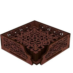 Sous-verre en bois décoratif, respectueux de l'environnement, protection de table, haute qualité, style bohème, fait à la main pour la cuisine, la salle à manger, prix de gros - Product Image 1