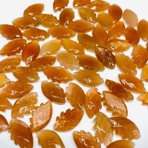 พลอยมูนสโตนสีพีช รูปทรงแฟนซี แกะสลัก ขนาด 20 x 11 มม. พลอยเม็ดเดี่ยว - Product Image 4