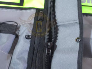 Chaleco DE SEGURIDAD personalizado OEM último diseño táctico de alta visibilidad con logotipo chaqueta de trabajo reflectante con cremallera frontal de poliéster - Product Image 4