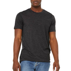 T-shirt pour homme 100% coton, couleurs unies, respirant, été, impression de logo personnalisée OEM, t-shirt pour homme - Product Image 1