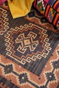 พรมปูพื้นสไตล์วินเทจผ้าวูลถักมือสำหรับตกแต่งห้องรับแขกพรมทอมือขายส่ง - Product Image 2