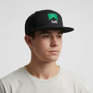 Casquette à 7 panneaux du fabricant de chapeaux du Vietnam Casquette de baseball imperméable Logo personnalisé Chapeau de golf pour hommes avec trou découpé au laser Vente chaude - Product Image 1