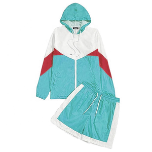 Ensemble sweats à capuche et short en tissu durable 100 coton tenue athlétique pour hommes Pakistan fait Logo personnalisé deux pièces vêtements - Product Image 1