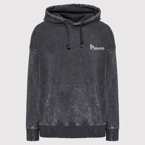 Sweat à capuche homme 100% coton respirant à épaules tombantes, délavé à l'acide, personnalisé, éco-responsable, style streetwear, avec poches, 2 pièces - Product Image 3
