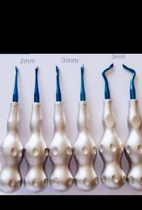 Elevador de luxación Dental de acero inoxidable Peristomas curvos fáciles de manejar para cirugía periodontal y extracción de raíces - Product Image 5
