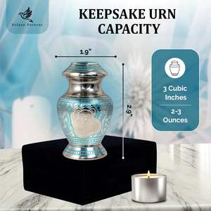 Urnes bébé pour cendres Urne ours en peluche garçon pour bébés Magnifiques petites urnes pour enfants et enfants - Product Image 5