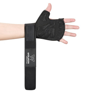 Gants de gymnastique d'entraînement exercice d'haltérophilie soutien du poignet paume entraînement de fitness cyclisme gants de sport pour hommes et femmes unisexe. - Product Image 6
