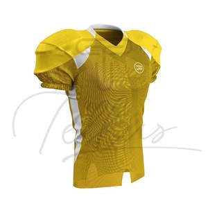 Maillot de football américain pour jeunes, sublimé, doux, à manches courtes, de haute qualité, respirant, séchage rapide, vente en gros, best-seller - Product Image 2