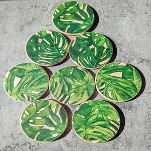 Premium Classic Wooden Meena Coasters Handcrafted Colorful Enamel Work Eco-Friendly Durable Heat Resistant Perfect <b>Gifting</b> - Product Image 5