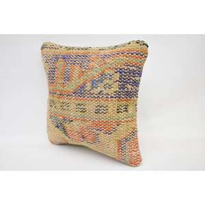 12x12 pulgadas Multicolor Vintage patrón lana almohada tejida Kantha Patchwork técnica cojín decorativo técnica - Product Image 3