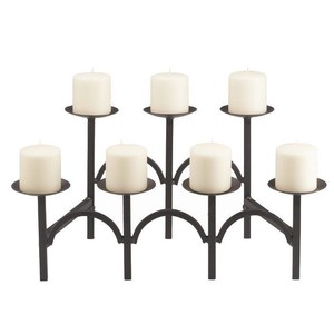 Portavelas Decorativo Elegante de Metal para Decoración del Hogar, Mesa de Oficina y Regalos Festivos - Product Image 1