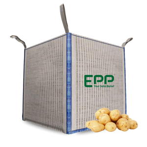 Top usine expérimentée 1000kg Jumbo sac pas cher vierge PP ventilé Wovenbag bec grand sac pour vrac 1000kg bois de chauffage FIBC sacs - Product Image 5