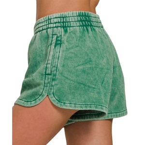 Venta de Shorts para Mujer con Lavado Ácido, Shorts para Mujer con Lavado Ácido y Logotipo Personalizado, Shorts para Mujer con Lavado Ácido de Buena Calidad 2026 - Product Image 5