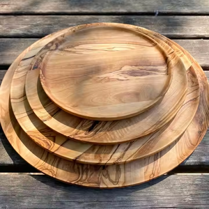Handcrafted Wooden Dining Plates tableware <b>Rustic</b> <b>Wood</b> Plate Collection by glowin fashion - Product Image 4
