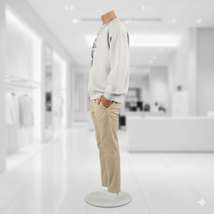 Sweat-shirt pour homme en coton mélangé de qualité supérieure, surdimensionné, 100% anti-rides, logo personnalisé en gros - Product Image 3