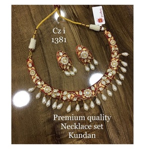 ชุดสร้อยคอพร้อมเคลือบทองแบบโบราณคุณภาพสูงสำหรับงานแต่งงานเจ้าสาวชุดสวมใส่ในราคาที่ดีที่สุด - Product Image 2