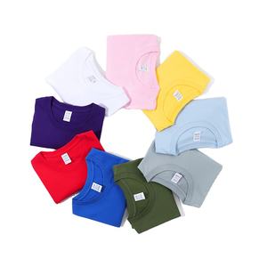 Haute qualité 100% coton décolleté Double fil épaissi respirant 16 couleurs 180gsm plaine T-shirt pour hommes livraison DDP - Product Image 1