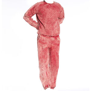 Chándal de lavado ácido para hombre Estilo vintage Ajuste relajado Moda Cómodo Trajes de alta calidad directos de fábrica OEM - Product Image 1