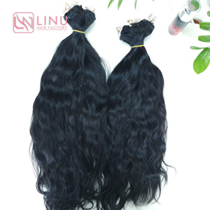 Paquetes de cabello crudo vietnamita virgen 100% de Venta caliente Cabello ondulado natural sin procesar ¡Extensiones de cabello humano excelentes sin enredos! - Product Image 3