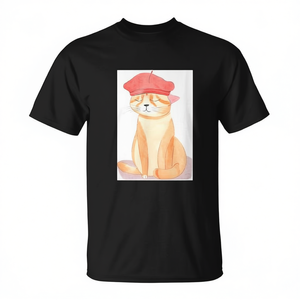 Camiseta Cat In Paris, diseño gráfico negro, unisex, talla para adultos - Product Image 2