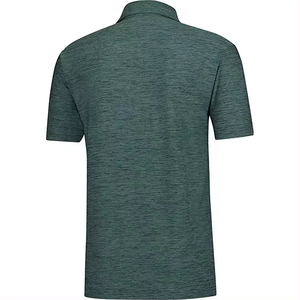 100% polos personnalisés pour hommes en coton biologique avec logo brodé T-shirt d'été en piqué doux de haute qualité respirant tenue décontracté - Product Image 2
